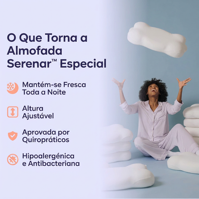 Almofada Serenar™ – Acorde Sem Dores no Pescoço